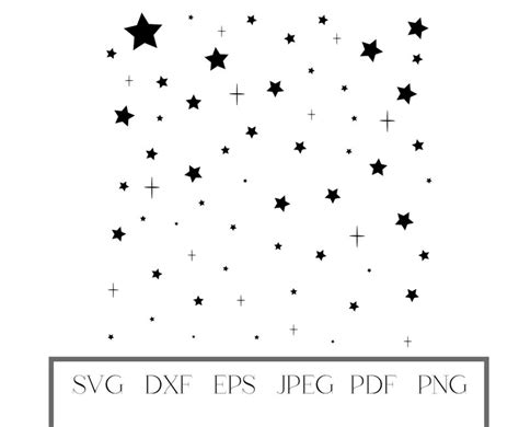 Stars Svg Celestial Svg Sparkle Svg Star Vector Etsy