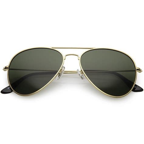 Original Classic Metal Military Aviator Sunglasses Zerouv