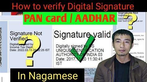 How To Verify Digital Signature Pan Aadhar Any Document On Mobile