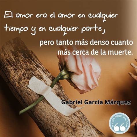 Frase de Gabriel García Márquez El amor era el amor en