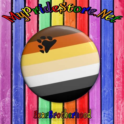 Bear Brotherhood Flag Button Gay Button Etsy
