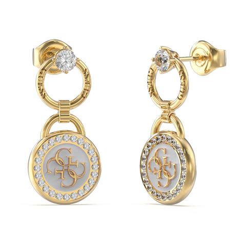 Guess Jube Jwygwht Dreaming Earrings Golden Dressinn