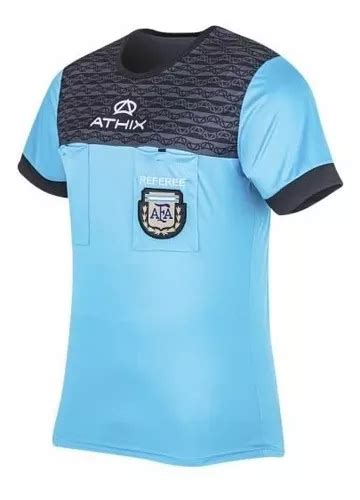 Camiseta Arbitro Athix Oficial Afa Celeste Casaca Referee