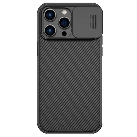 Juodas dėklas su kameros apsauga "Nillkin CamShield Pro" telefonui ...