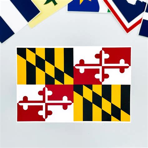 Maryland State Flag Sticker Flags For Good