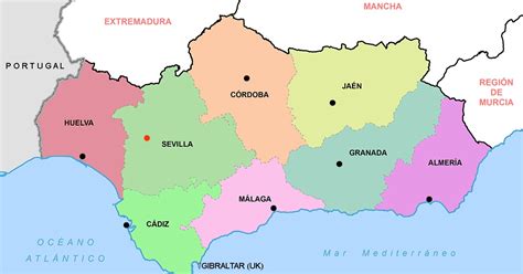 Mapa De Espana Mapa De Andalucia Provincias De Andalucia Images