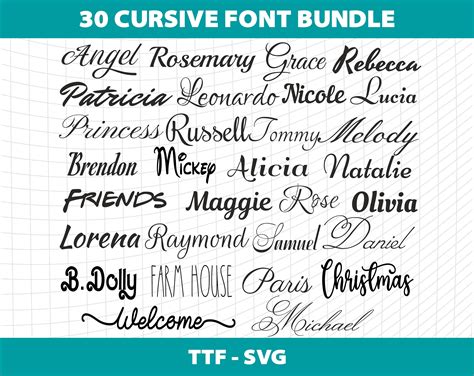 Handwritten Cursive Fonts