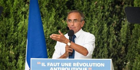 Lors de l université d été du parti Reconquête Éric Zemmour propose