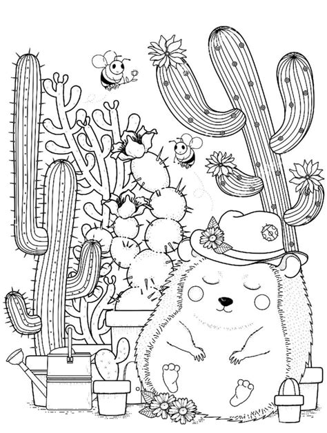 Cactus Coloring Pages 100 Coloring Pages To Print For Free