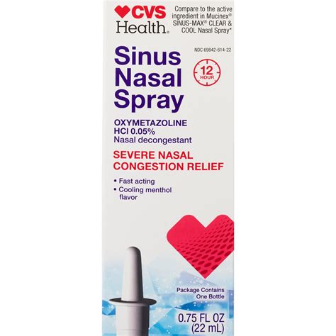 CVS Health Sinus Nasal Spray - Severe Nasal Congestion Relief, 0.75 OZ | Pick Up In Store TODAY ...