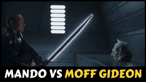 MOFF GIDEON VS MANDO THE MANDALORIAN 2 TEMPORADA YouTube