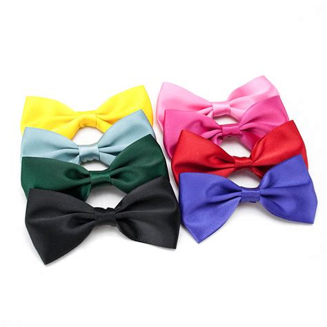 Custom Made 3 Satin Bow Pre Made Satin Ribbon Bow Tie