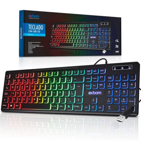 Teclado Gamer Multimídia RGB 107 Teclas ABNT II 04253