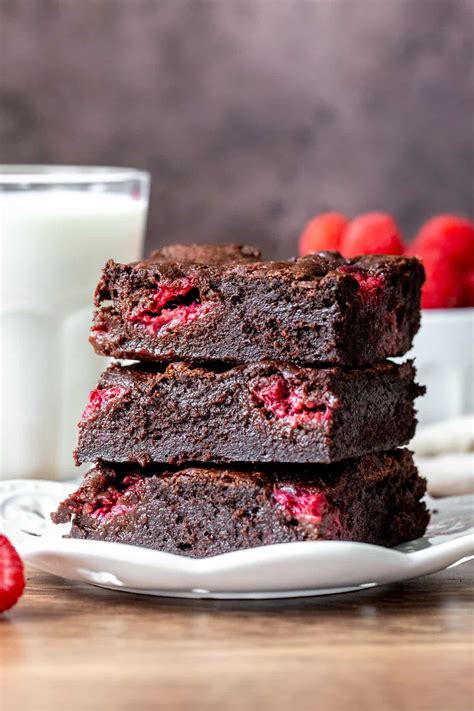 Raspberry Brownies - Just so Tasty