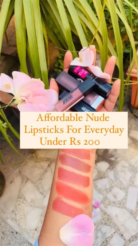 Affordable Nude Lipsticks Under Rs Simple Makeup Natural Makeup Quick Makeup