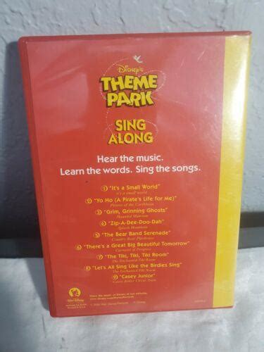 Disneys Theme Park Sing Along Booklet Cd And Cassette Tape Mickey Mouse