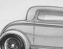 Hot Rod Drawing Tutorial On Behance
