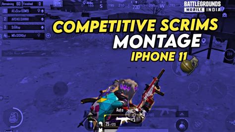 COMPETITIVE SCRIMS MONTAGE IPhone 11 Competitive Gameplay BGMI