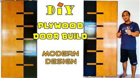 Plywood Modern Door Build Minimalist Diy Modern Door Design