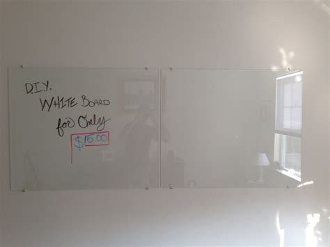 Diy Glass Dry Erase Board 4 Steps Instructables