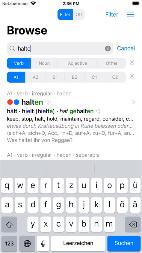 Verbs German Dictionary For Iphone Download