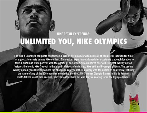 Nike Visual Experience Unlimited Unleashed Olympics Behance