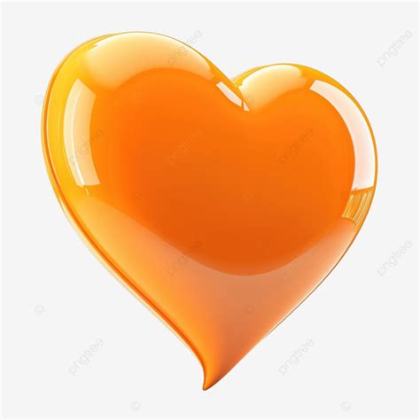 Orange Heart Speech Bubble Orange Hand Drawn Speech Bubble Heart Png