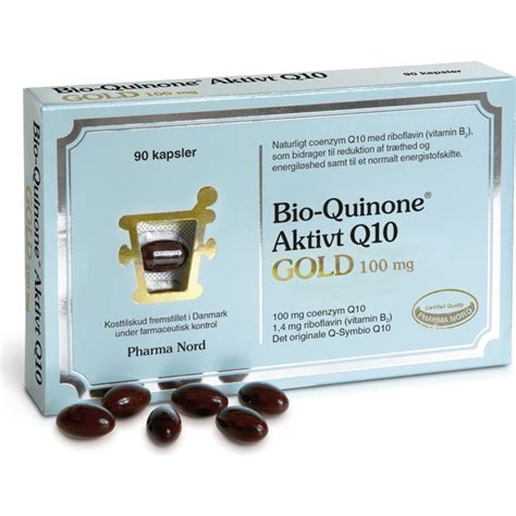 K B Bio Quinone Q Gold Fra Pharma Nord Mg Kapsler Mecindo