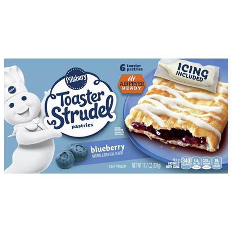 Pillsbury Toaster Strudel Frozen Pastries Blueberry Shop Desserts