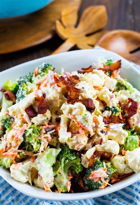 Marinated Broccoli And Cauliflower Salad Recipe Yummy Salad Recipes