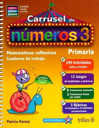 Carrusel De Números 3 Cuaderno De Trabajo Matemática Trillas Envío gratis