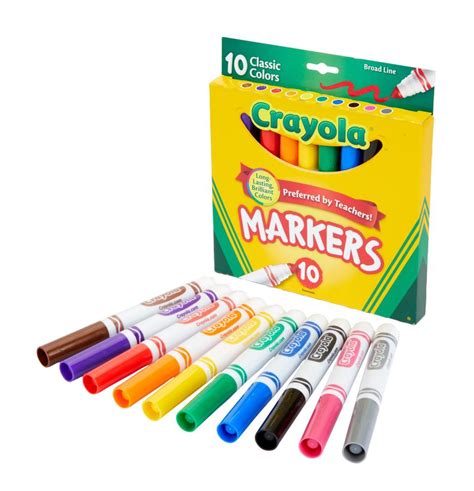 Crayola Classic Broadline Coloured Markers Assorted Pack Winc