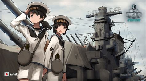 WoWS Yamato Official Anime Wallapaper - The Armored Patrol