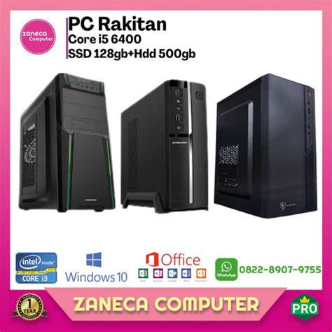 Jual PC Rakitan Core I5 Gen 6 Office Murah Ram SSD Hdd Cek Varian