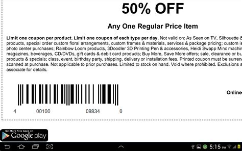 Free Printable Michaels Coupons - Free Printable