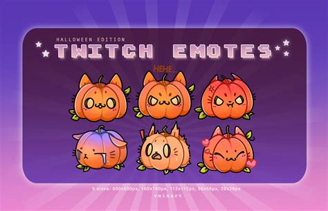 Pumpkin Emotes Twitch Discord Premade Ready To Use Artofit