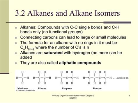 3-2 Alkanes and Alkane Isomers Flashcards | Quizlet