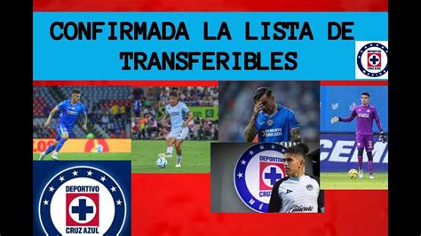 CONFIRMADA LA LISTA DE TRANSFERIBLES EN CRUZ AZUL PARA LA APERTURA 2024