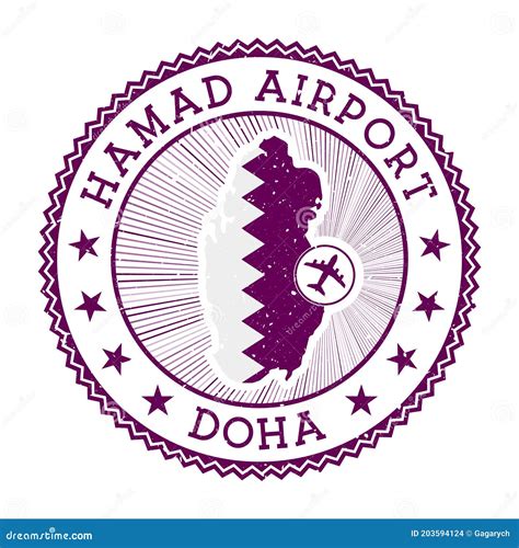 Hamad Airport Doha Doha Airport Logo Cartoon Vector 148524813