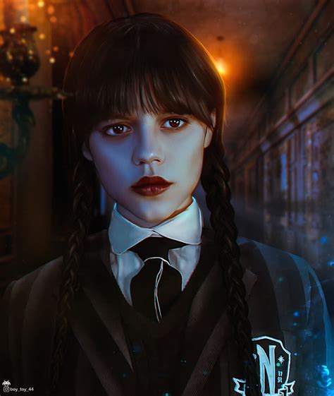 Artstation Wednesday Addams