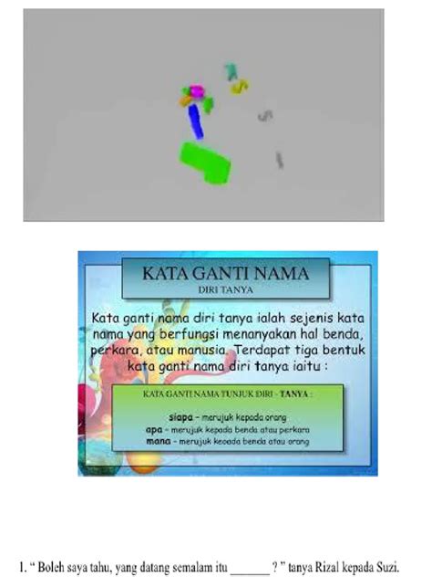 Ppt Kata Ganti Nama Diri Tanya Pdf