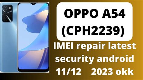 Oppo A Cph Imei Repair Latest Security Android