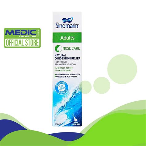 Bundle Of Sinomarin Adults Nose Care Nasal Spray Ml By Medic