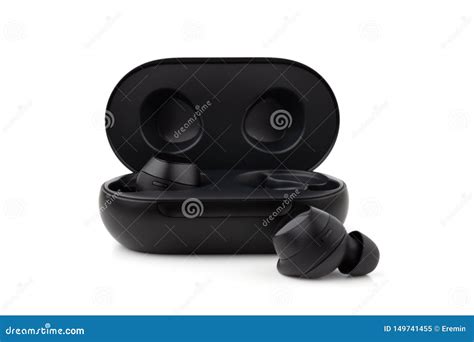 Auriculares Inal Mbricos En Un Fondo Blanco Imagen De Archivo Imagen