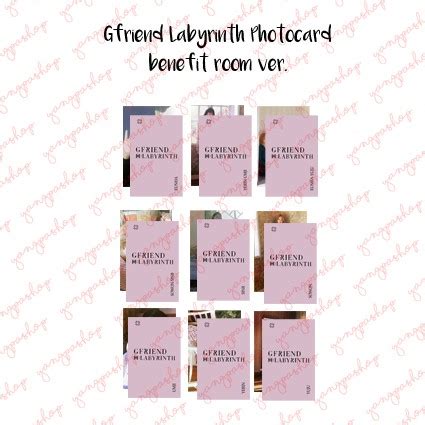 Jual Ready Set Gfriend Labyrinth Gfri Photocard Fan Made Unofficial