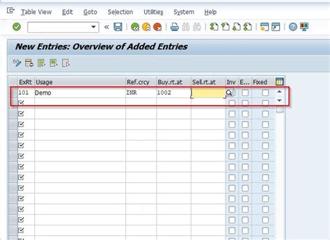 Check Exchange Rate Types In Sap