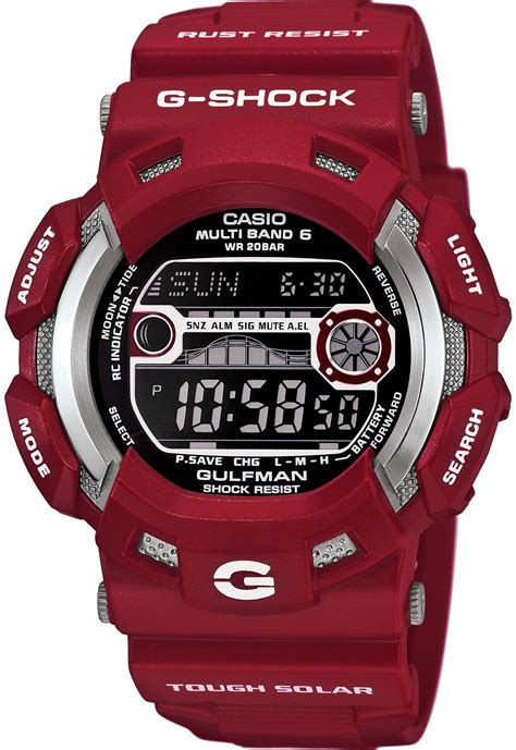 Casio G shock Men in Rescue Red Gulfman Gw 9110rd 4jf Görüntüler ile