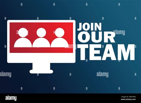 Join Our Team Business Concept People Icons In Monitor Vector