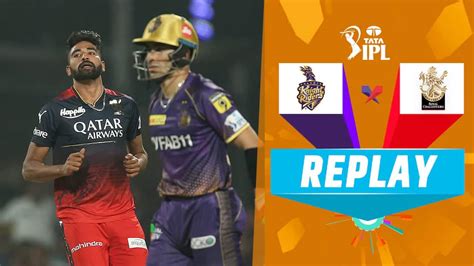 Watch Replay M Kkr Vs Rcb Pun Video Online Hd On Jiocinema