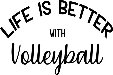 Life Better With Volleyball Graphic By Ashn Creative Fabrica